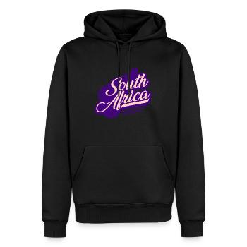 Afrique du Sud Afrique - Sweat à capuche Premium bio Homme - noir - Devant - Nico (187cm)