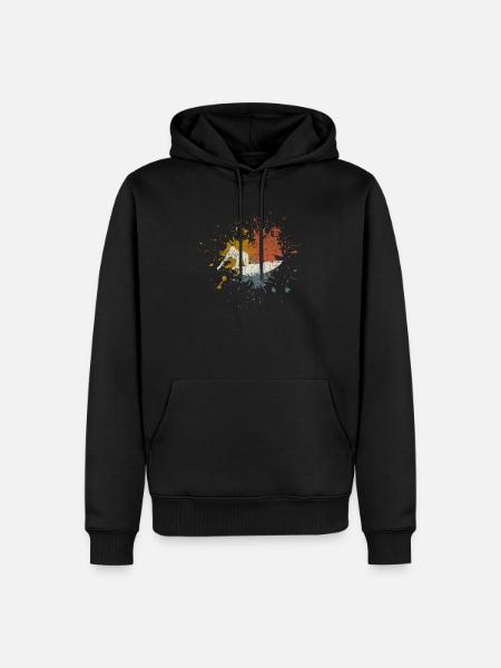Surfer Vintage Surfen - Männer Premium Bio Hoodie - Schwarz
