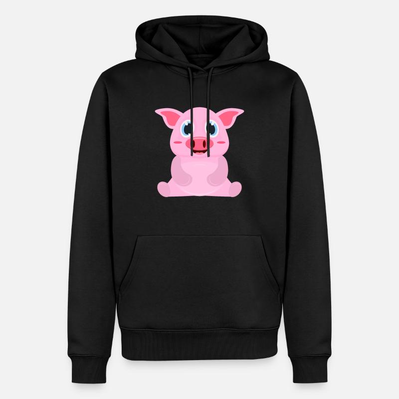 Schwein Comic - Sweat à capuche Premium bio Homme - noir