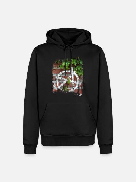 anarchy symbol - Men’s Premium Organic Hoodie - black