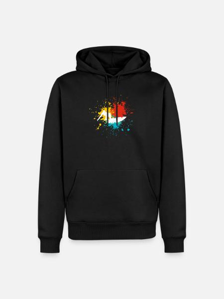 Surfer Surfen - Männer Premium Bio Hoodie - Schwarz