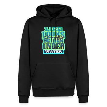 Tauchen Taucher - Männer Premium Bio Hoodie - Schwarz - Vorne - Nico (187cm)