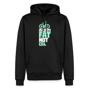 Fahrrad Umweltschutz Klimaschutz - Männer Premium Bio Hoodie - Schwarz - Vorne - Nico (187cm)