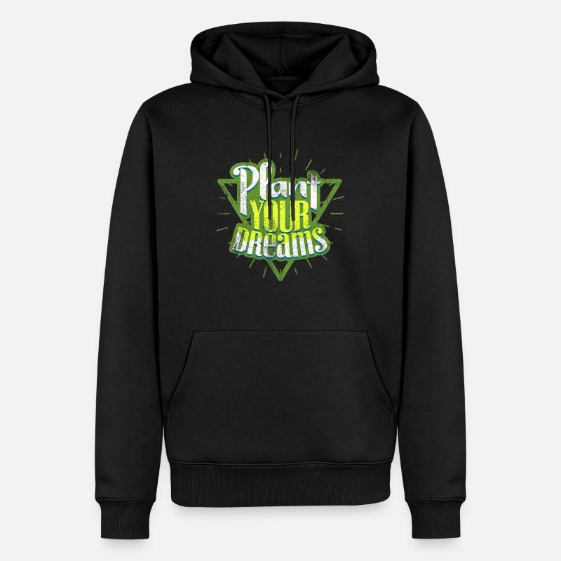 Gärtner Garten - Männer Premium Bio Hoodie - Schwarz