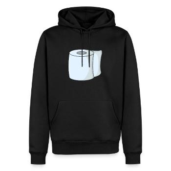 Papier toilette papier toilette - Sweat à capuche Premium bio Homme - noir - Devant - Nico (187cm)