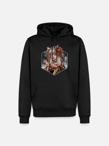 Kitsune - Men’s Premium Organic Hoodie - black