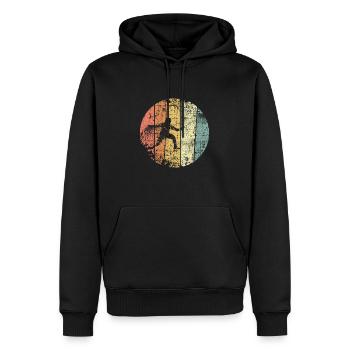 Fechten retro Fechter - Männer Premium Bio Hoodie - Schwarz - Vorne - Nico (187cm)