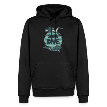 Scuba Dive Diver Diving Divers Diving Friends - Men’s Premium Organic Hoodie - black - Front - Nico (187cm)
