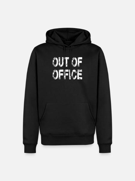 Out Of Office Design pour un employé de bureau - Sweat à capuche Premium bio Homme - noir