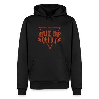 Collègue de travail de bureau - Sweat à capuche Premium bio Homme - noir - Devant - Nico (187cm)