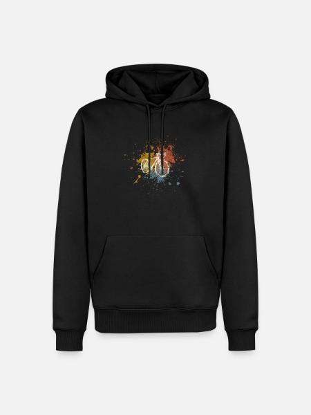 Racing bike retro - Men’s Premium Organic Hoodie - black