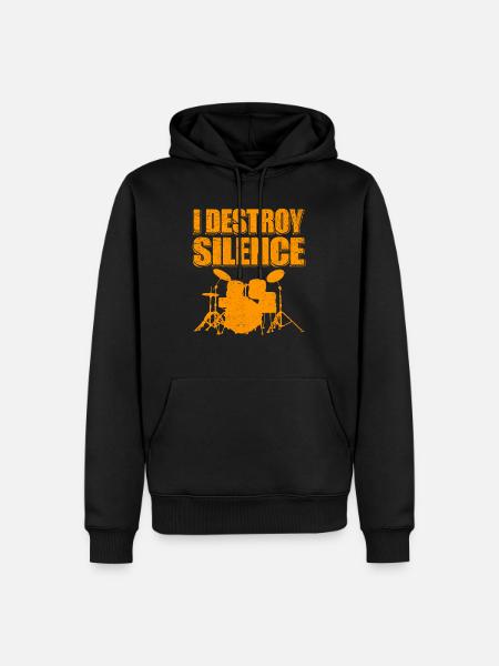 Schlagzeuger Schlagzeug Drummer Geschenk Trommler - Herre Premium økologisk hoodie - sort