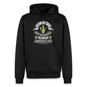 Brothersaurus Jurasskicked Brother Saurus Boys - Sweat à capuche Premium bio Homme - noir - Devant - Nico (187cm)