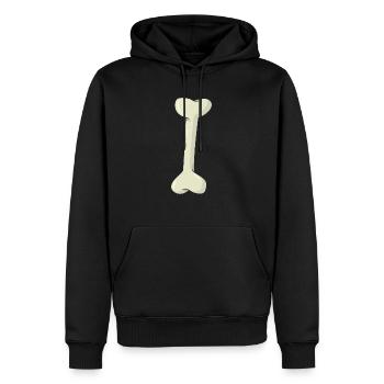OS - Sweat à capuche Premium bio Homme - noir - Devant - Nico (187cm)