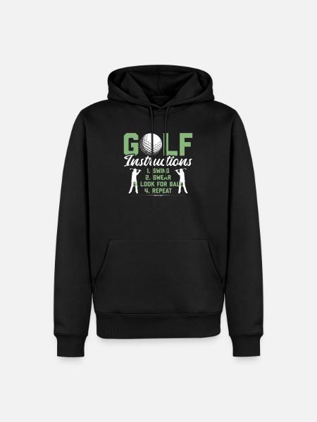 Golf Funny Golfing Golfer Gift Golfer - Men’s Premium Organic Hoodie - black