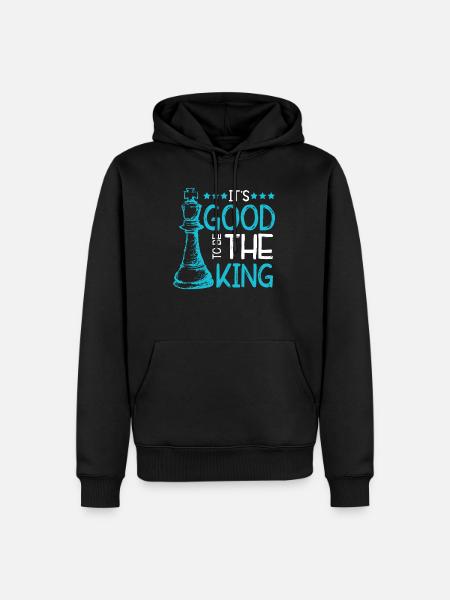 Chess King Funny - Men’s Premium Organic Hoodie - black