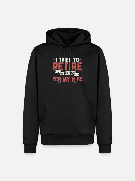 Retraité cadeau pension drôle pension - Sweat à capuche Premium bio Homme - noir