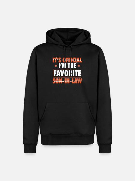 Svigersøn gave sjove fødselsdagsgaver - Herre Premium økologisk hoodie - sort