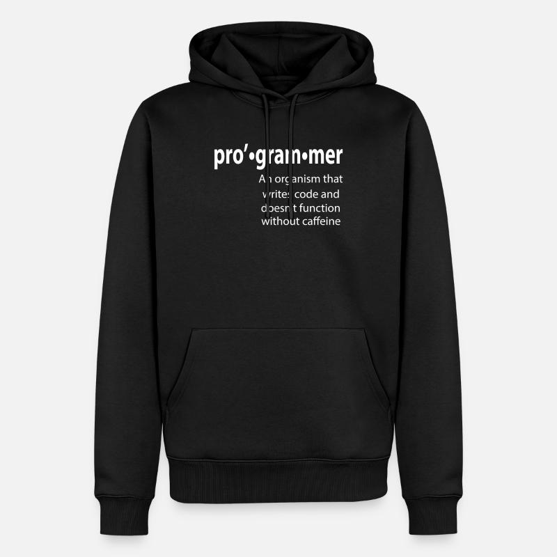 Programmierer - Coder - Hacker - IT - Männer Premium Bio Hoodie - Schwarz