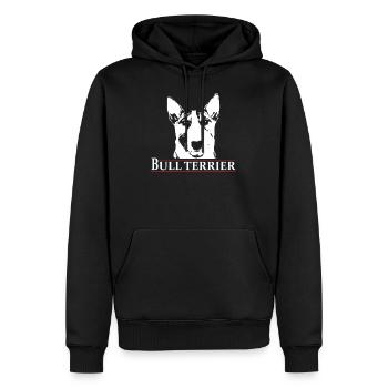 Cadeau Bull Terrier Propriétaire de chien Bull Terrier - Sweat à capuche Premium bio Homme - noir - Devant - Nico (187cm)