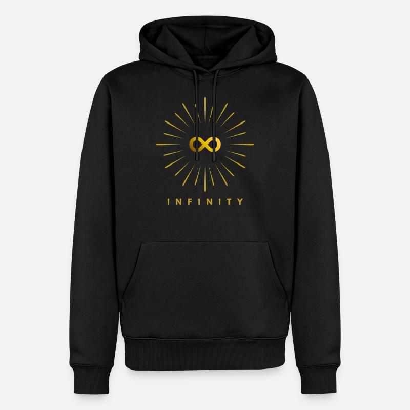 infinity - cadeau - t-shirt - Sweat à capuche Premium bio Homme - noir
