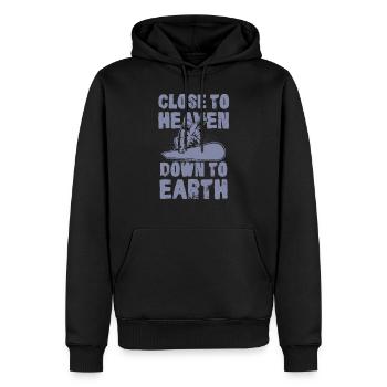zitat Snowboarding snowboarder - Männer Premium Bio Hoodie - Schwarz - Vorne - Nico (187cm)