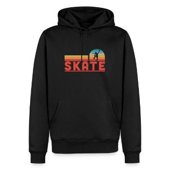Skate Skater Boys Geschenk Skateboard Fan - Männer Premium Bio Hoodie - Schwarz - Vorne - Nico (187cm)