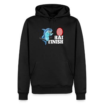 Dart WM Dart Shirt Dart Spieler Dart spielen 180 - Männer Premium Bio Hoodie - Schwarz - Vorne - Nico (187cm)