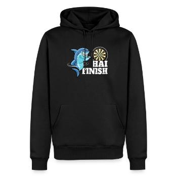 Dart WM Dart Shirt Dart Spieler Dart spielen 180 - Männer Premium Bio Hoodie - Schwarz - Vorne - Nico (187cm)