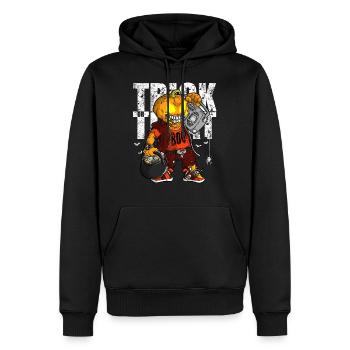 Trick or Treat Hip Hop Halloween Graphic Men - Sweat à capuche Premium bio Homme - noir - Devant - Nico (187cm)