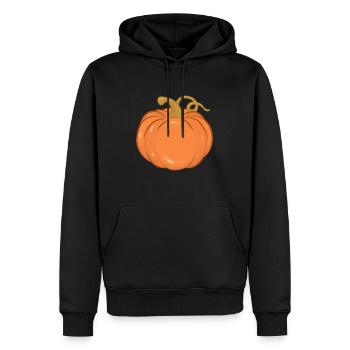 citrouille - Sweat à capuche Premium bio Homme - noir - Devant - Nico (187cm)