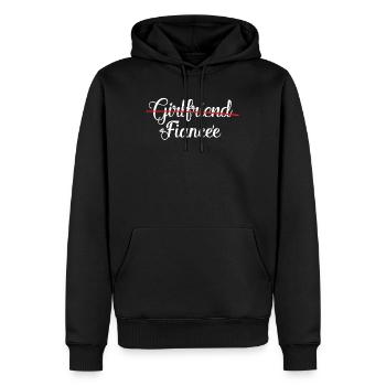 girlfriend fiancee girlfriend fiancee ring wedding - Men’s Premium Organic Hoodie - black - Front - Nico (187cm)