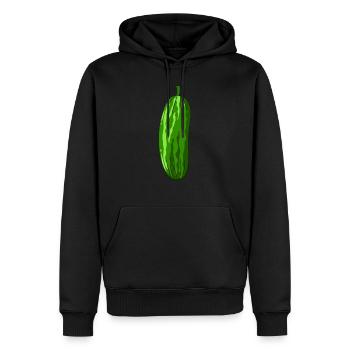 Gurke - Männer Premium Bio Hoodie - Schwarz - Vorne - Nico (187cm)