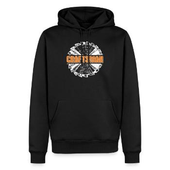 Handwerker Handwerk Kreissäge - Männer Premium Bio Hoodie - Schwarz - Vorne - Nico (187cm)