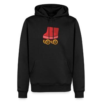 Rollschuh Rollschuhlaufen - Männer Premium Bio Hoodie - Schwarz - Vorne - Nico (187cm)