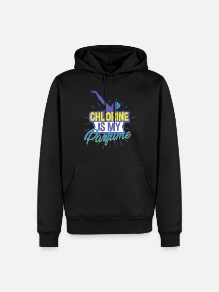 Schwimmen Schwimmer - Männer Premium Bio Hoodie - Schwarz