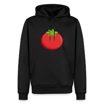Tomate - Männer Premium Bio Hoodie - Schwarz - Vorne - Nico (187cm)