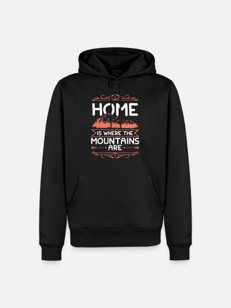 Mountain mountain - Men’s Premium Organic Hoodie - black