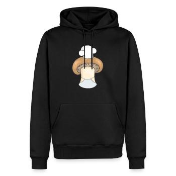 Pilz Champignon Koch - Männer Premium Bio Hoodie - Schwarz - Vorne - Nico (187cm)