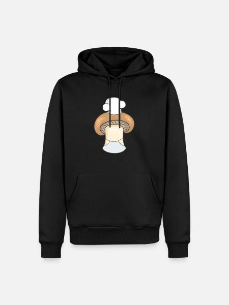 Pilz Champignon Koch - Männer Premium Bio Hoodie - Schwarz