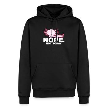 Axolotl Triton de la de 100% - Sweat à capuche Premium bio Homme - noir - Devant - Nico (187cm)