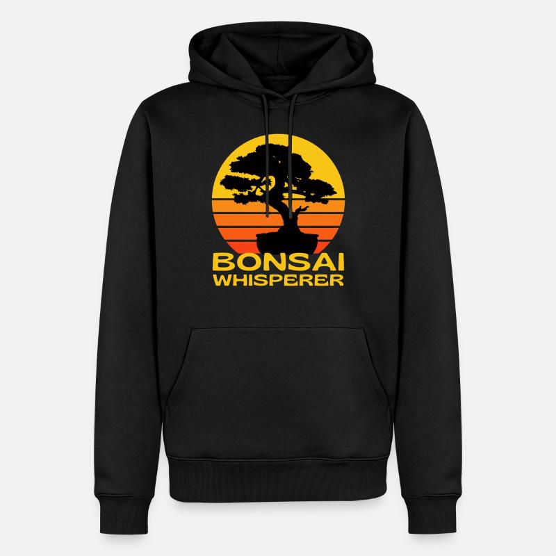 Bonsai Flüsterer - Männer Premium Bio Hoodie - Schwarz