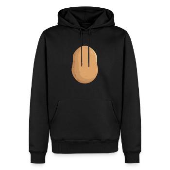 Patate - Sweat à capuche Premium bio Homme - noir - Devant - Nico (187cm)