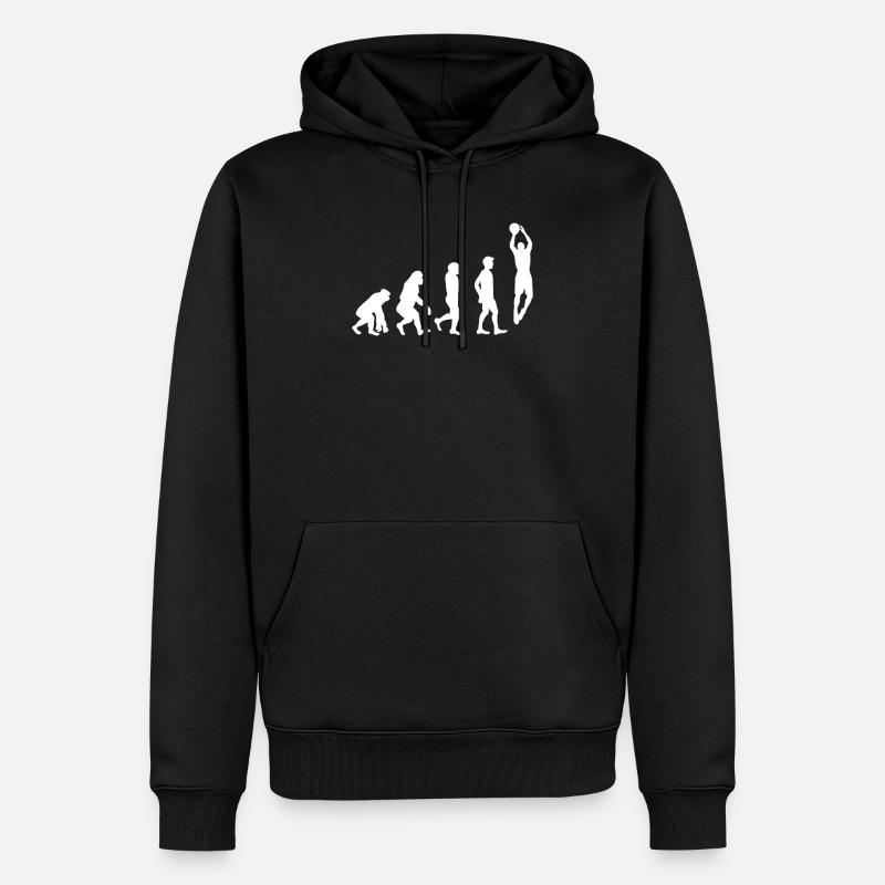 Basketball Evolution - Sweat à capuche Premium bio Homme - noir
