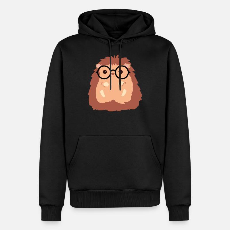 Hérisson - Sweat à capuche Premium bio Homme - noir
