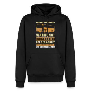 Busfahrer Busfahrerin Geschenk Bus Busfahren - Männer Premium Bio Hoodie - Schwarz - Vorne - Nico (187cm)