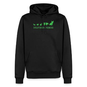 Bulldoge Französischebulldoge Englischebulldoge - Männer Premium Bio Hoodie - Schwarz - Vorne - Nico (187cm)