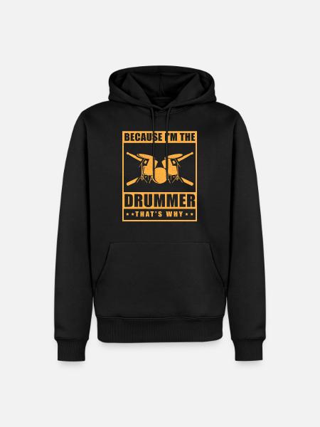Drummer percussion gift drummer drummer - Men’s Premium Organic Hoodie - black
