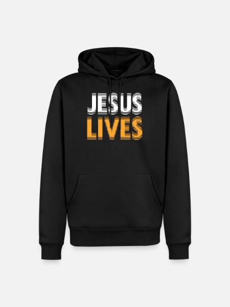 Jesus lives bible - Men’s Premium Organic Hoodie - black