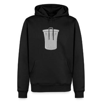 Mülltonne Müll - Männer Premium Bio Hoodie - Schwarz - Vorne - Nico (187cm)